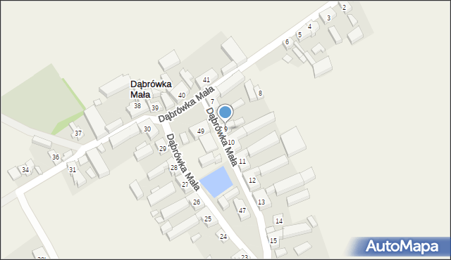 Dąbrówka Mała, Dąbrówka Mała, 9, mapa Dąbrówka Mała