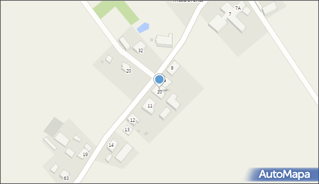 Dąbrówka Malborska, Dąbrówka Malborska, 10, mapa Dąbrówka Malborska