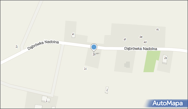 Dąbrówka Nadolna, Dąbrówka Nadolna, 1b, mapa Dąbrówka Nadolna