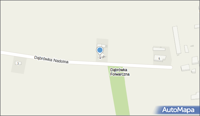 Dąbrówka Nadolna, Dąbrówka Nadolna, 4, mapa Dąbrówka Nadolna