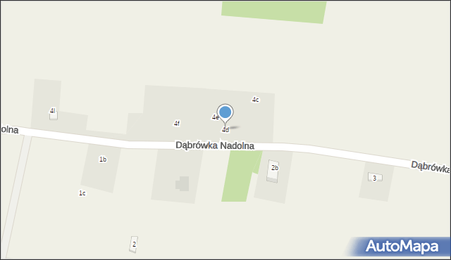 Dąbrówka Nadolna, Dąbrówka Nadolna, 4d, mapa Dąbrówka Nadolna