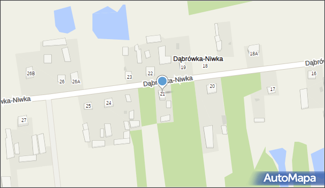 Dąbrówka-Niwka, Dąbrówka-Niwka, 21, mapa Dąbrówka-Niwka