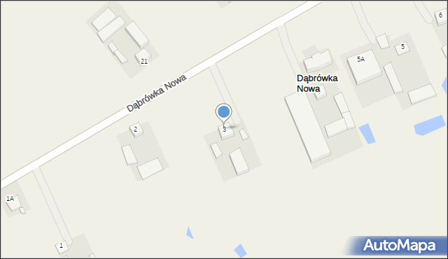 Dąbrówka Nowa, Dąbrówka Nowa, 3, mapa Dąbrówka Nowa
