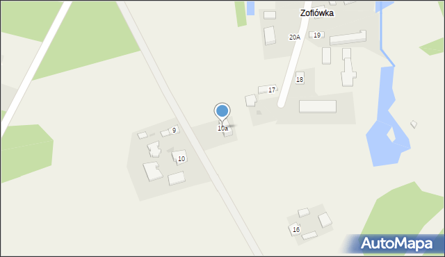 Dąbrówka Osuchowska, Dąbrówka Osuchowska, 10a, mapa Dąbrówka Osuchowska