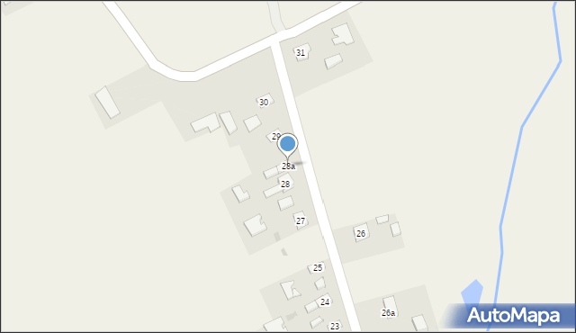 Dąbrówka Osuchowska, Dąbrówka Osuchowska, 28a, mapa Dąbrówka Osuchowska