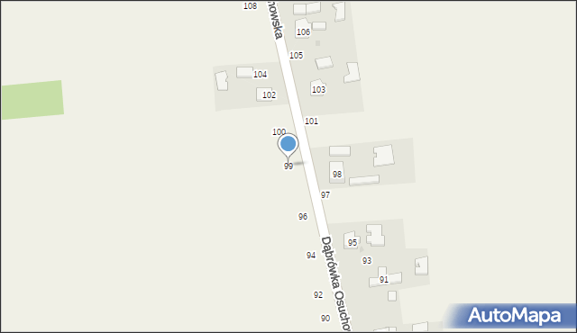 Dąbrówka Osuchowska, Dąbrówka Osuchowska, 99, mapa Dąbrówka Osuchowska