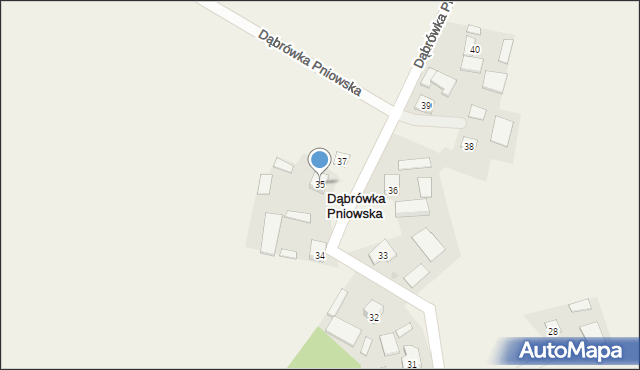 Dąbrówka Pniowska, Dąbrówka Pniowska, 35, mapa Dąbrówka Pniowska