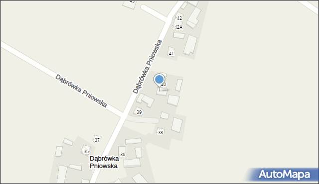 Dąbrówka Pniowska, Dąbrówka Pniowska, 40a, mapa Dąbrówka Pniowska