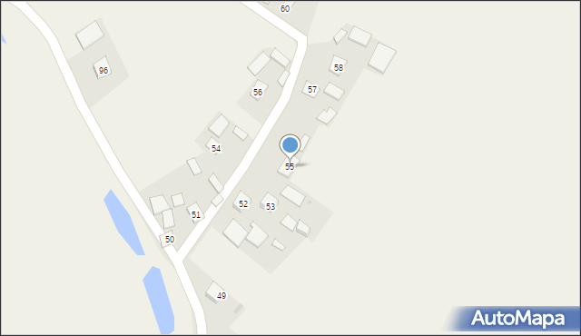 Dąbrówka Pniowska, Dąbrówka Pniowska, 55, mapa Dąbrówka Pniowska