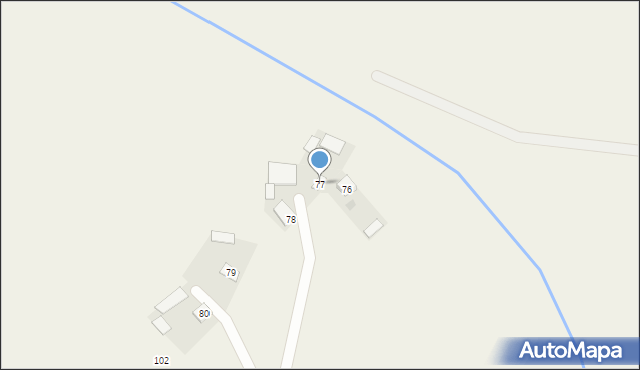 Dąbrówka Pniowska, Dąbrówka Pniowska, 77, mapa Dąbrówka Pniowska