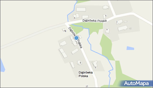 Dąbrówka Polska, Dąbrówka Polska, 7a, mapa Dąbrówka Polska