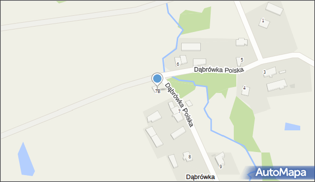 Dąbrówka Polska, Dąbrówka Polska, 7B, mapa Dąbrówka Polska