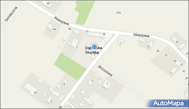 Dąbrówka Słupska, Dąbrówka Słupska, 4b, mapa Dąbrówka Słupska