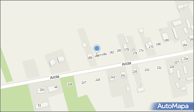 Dąbrówka-Stany, Dąbrówka-Stany, 186, mapa Dąbrówka-Stany