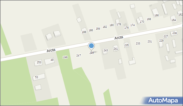 Dąbrówka-Stany, Dąbrówka-Stany, 245, mapa Dąbrówka-Stany