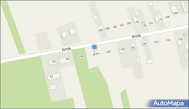 Dąbrówka-Stany, Dąbrówka-Stany, 247, mapa Dąbrówka-Stany