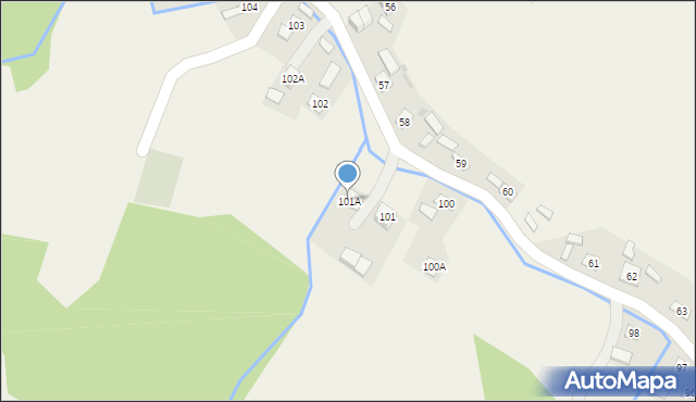 Dąbrówka Starzeńska, Dąbrówka Starzeńska, 101A, mapa Dąbrówka Starzeńska