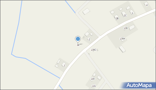 Dąbrówka Starzeńska, Dąbrówka Starzeńska, 1a, mapa Dąbrówka Starzeńska