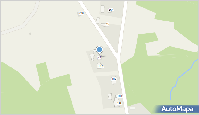 Dąbrówka Szczepanowska, Dąbrówka Szczepanowska, 44, mapa Dąbrówka Szczepanowska