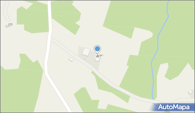 Dąbrówka Szczepanowska, Dąbrówka Szczepanowska, 49, mapa Dąbrówka Szczepanowska