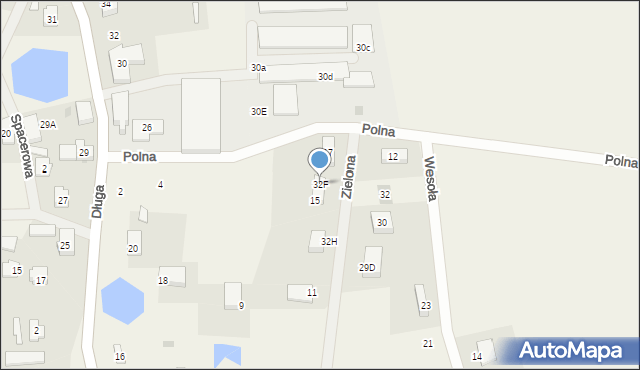 Dąbrówka Tczewska, Dąbrówka Tczewska, 32F, mapa Dąbrówka Tczewska