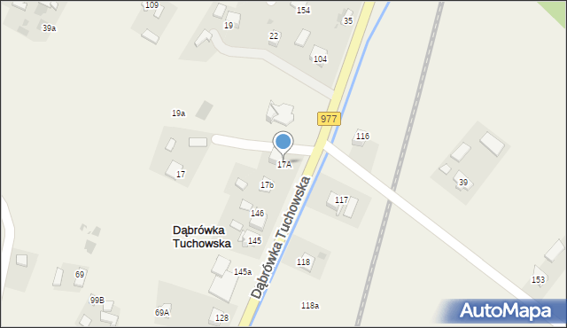 Dąbrówka Tuchowska, Dąbrówka Tuchowska, 17A, mapa Dąbrówka Tuchowska