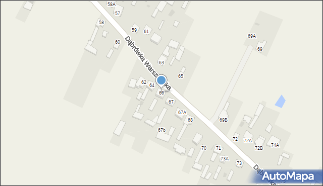 Dąbrówka Warszawska, Dąbrówka Warszawska, 66, mapa Dąbrówka Warszawska