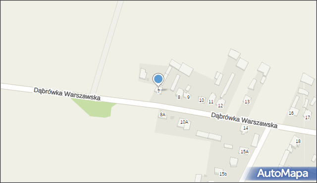 Dąbrówka Warszawska, Dąbrówka Warszawska, 7, mapa Dąbrówka Warszawska