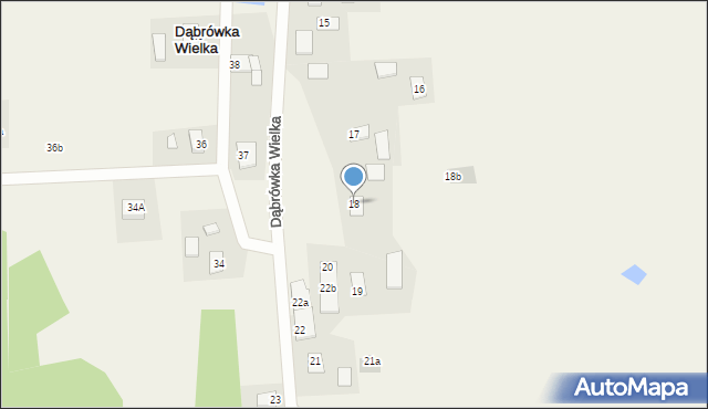 Dąbrówka Wielka, Dąbrówka Wielka, 18, mapa Dąbrówka Wielka
