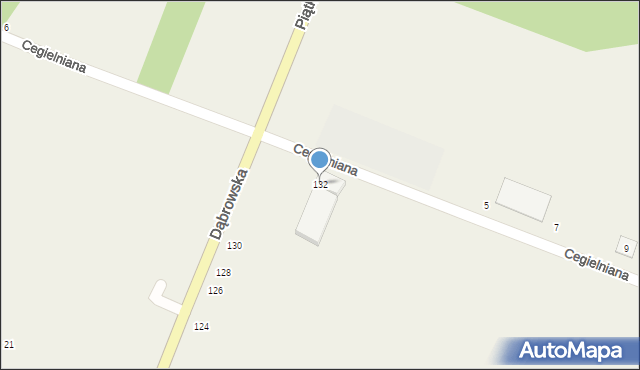 Dąbrówka Wielka, Dąbrowska, 132, mapa Dąbrówka Wielka