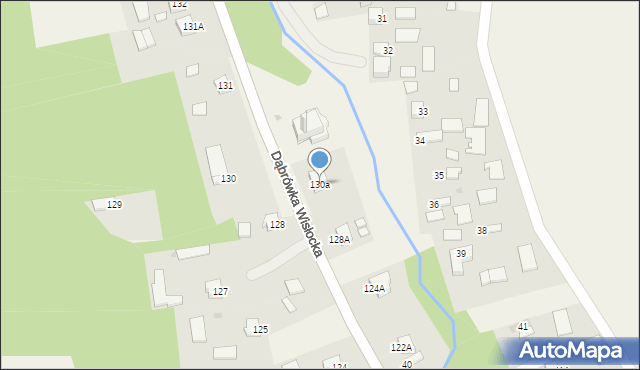 Dąbrówka Wisłocka, Dąbrówka Wisłocka, 130a, mapa Dąbrówka Wisłocka