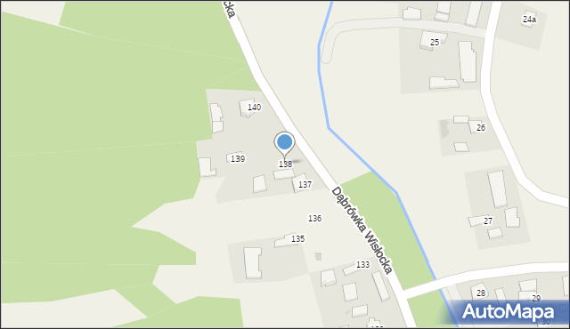 Dąbrówka Wisłocka, Dąbrówka Wisłocka, 138, mapa Dąbrówka Wisłocka