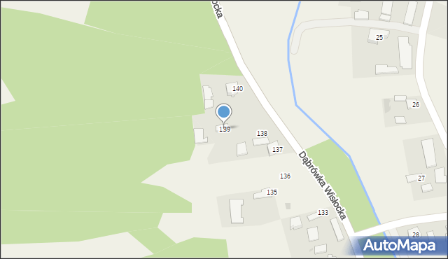 Dąbrówka Wisłocka, Dąbrówka Wisłocka, 139, mapa Dąbrówka Wisłocka