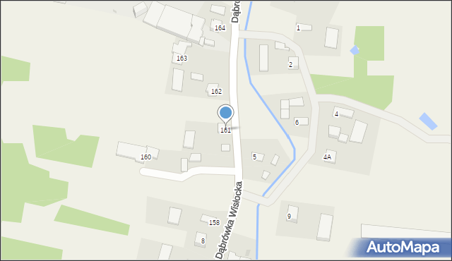 Dąbrówka Wisłocka, Dąbrówka Wisłocka, 161, mapa Dąbrówka Wisłocka