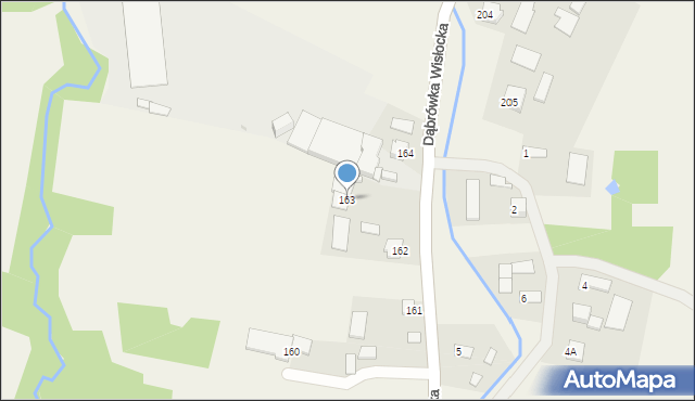 Dąbrówka Wisłocka, Dąbrówka Wisłocka, 163, mapa Dąbrówka Wisłocka