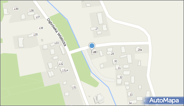 Dąbrówka Wisłocka, Dąbrówka Wisłocka, 30a, mapa Dąbrówka Wisłocka