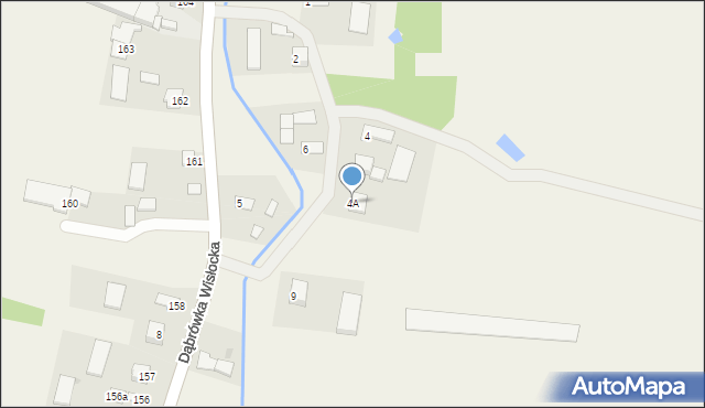 Dąbrówka Wisłocka, Dąbrówka Wisłocka, 4A, mapa Dąbrówka Wisłocka