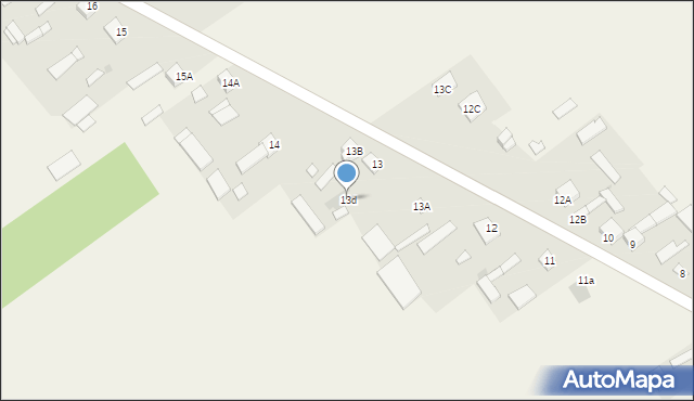 Dąbrówka Zabłotnia, Dąbrówka Zabłotnia, 13d, mapa Dąbrówka Zabłotnia
