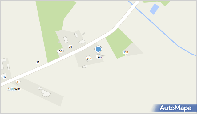 Dąbrówka Zabłotnia, Dąbrówka Zabłotnia, 34C, mapa Dąbrówka Zabłotnia