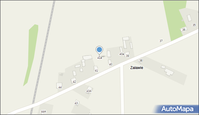 Dąbrówka Zabłotnia, Dąbrówka Zabłotnia, 41a, mapa Dąbrówka Zabłotnia