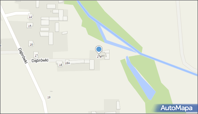 Dąbrówki, Dąbrówki, 17a, mapa Dąbrówki