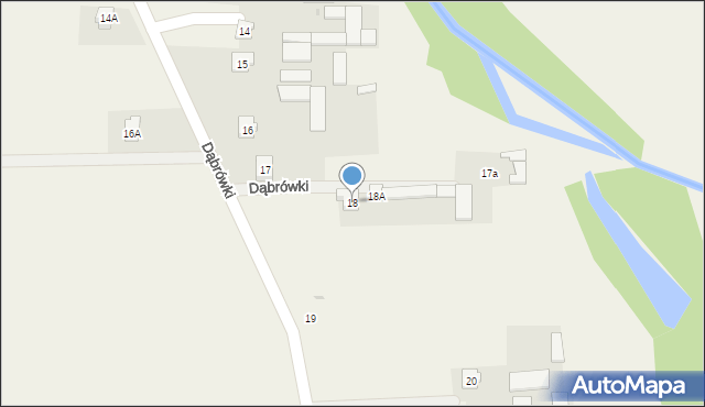 Dąbrówki, Dąbrówki, 18, mapa Dąbrówki