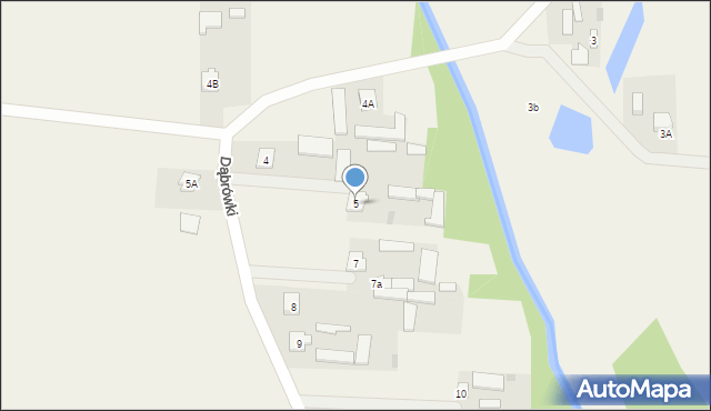 Dąbrówki, Dąbrówki, 5, mapa Dąbrówki