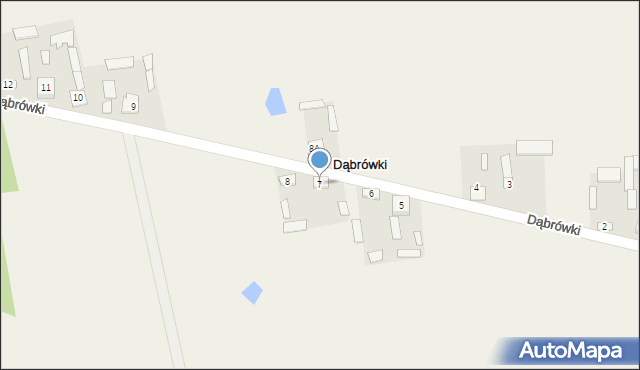 Dąbrówki, Dąbrówki, 7, mapa Dąbrówki