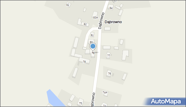 Dąbrowno, Dąbrowno, 79, mapa Dąbrowno