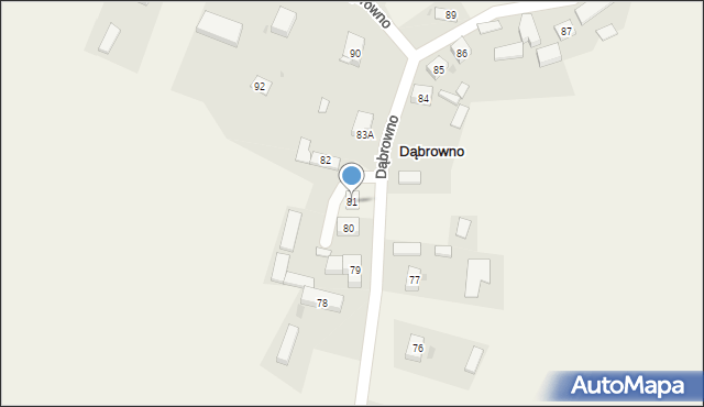 Dąbrowno, Dąbrowno, 81, mapa Dąbrowno