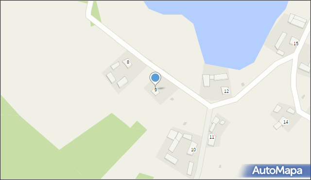 Dąbrowskie, Dąbrowskie, 9, mapa Dąbrowskie