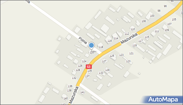 Dąbrowy, Dąbrowy, 120, mapa Dąbrowy