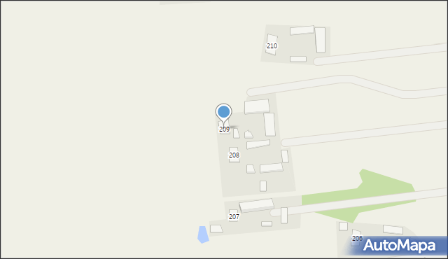 Dąbrowy, Dąbrowy, 209, mapa Dąbrowy