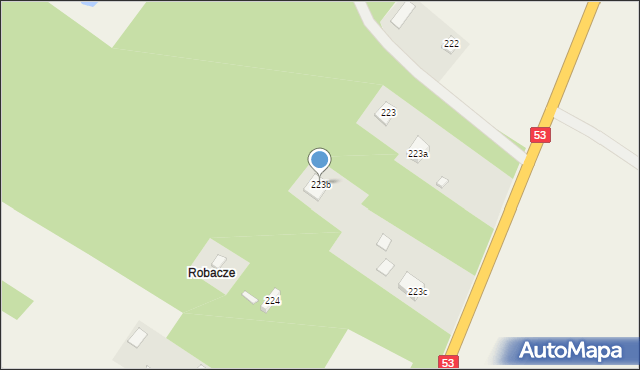 Dąbrowy, Dąbrowy, 223b, mapa Dąbrowy